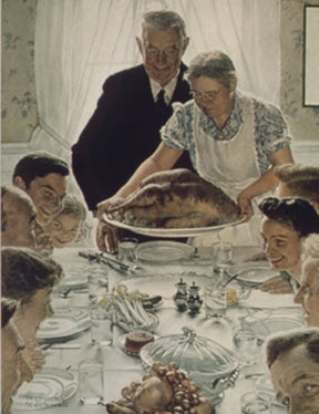 canaan represented norman rockwell freedom from want